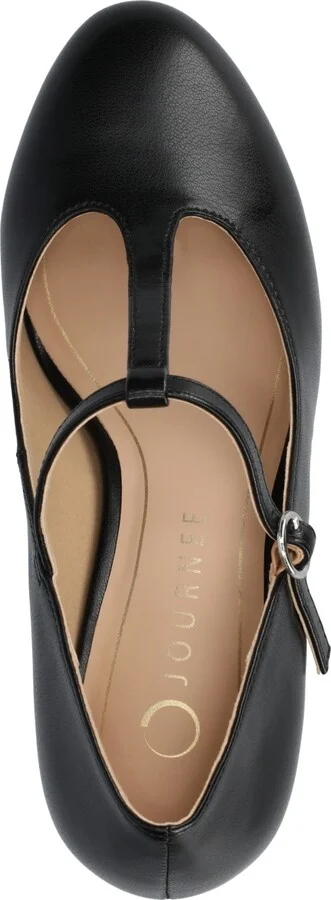 Journee Collection Women's Talani T-strap Almond Toe Dress Pumps - Image 8
