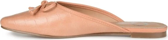 Journee Collection Women's Tammala Slip On Square Toe Mules Flats White - Image 2