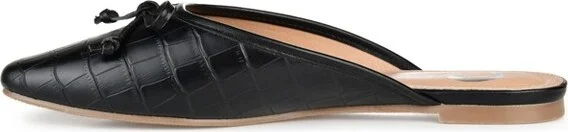 Journee Collection Women's Tammala Slip On Square Toe Mules Flats White - Image 4