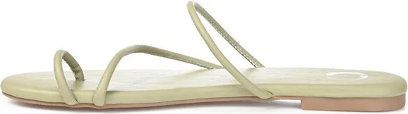 Journee Collection Womens Tanaya Slide Low Block Heel Sandals Green 10 - Image 2