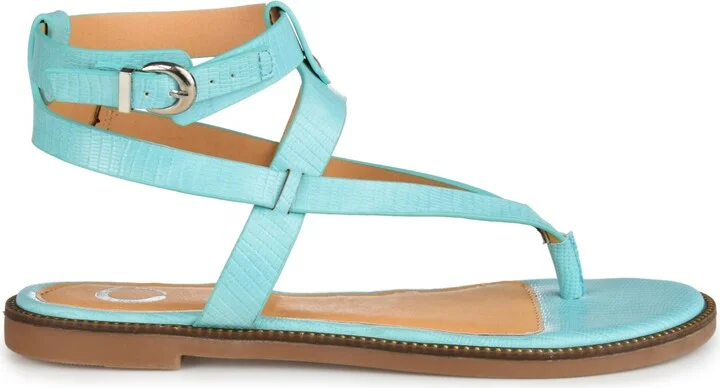 Journee Collection Women's Tangie Ankle Strap Flat Sandals - Image 7