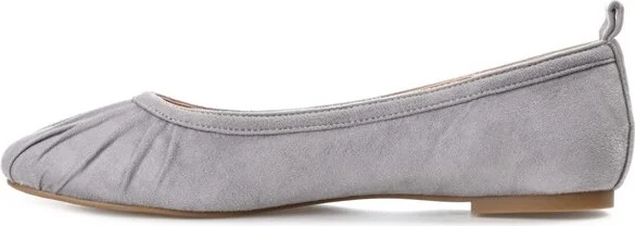 Journee Collection Women's Tannya Slip On Round Toe Ballet Flats Bone - Image 3