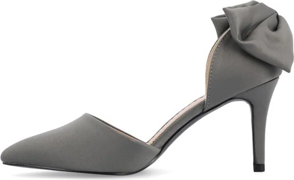 Journee Collection Women's Tanzi Pointed Toe Mid Heel Pumps Red - Image 3