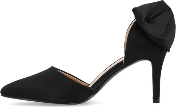 Journee Collection Women's Tanzi Pointed Toe Mid Heel Pumps Red - Image 4