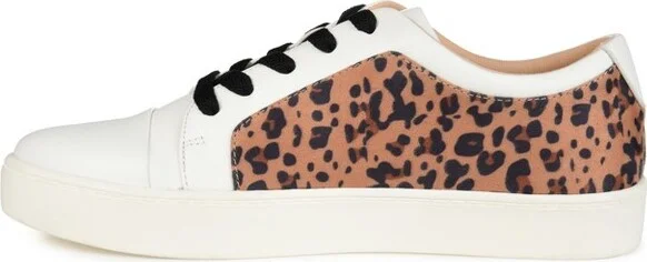 Journee Collection Women's Taschi Sneakers Leopard - Image 6