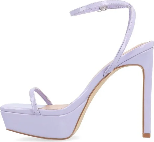 Journee Collection Women's Telilah High Heel Open Toe Pumps Tan - Image 3