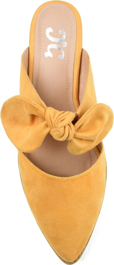 Journee Collection Women's Telulah Bow Slip On Flat Mules - Image 4