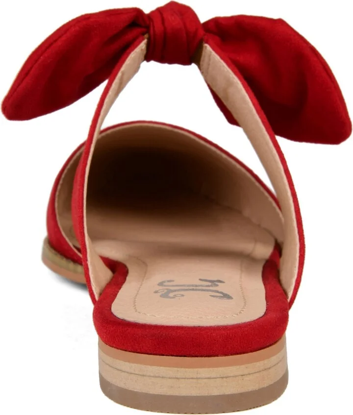 Journee Collection Women's Telulah Bow Slip On Flat Mules - Image 8