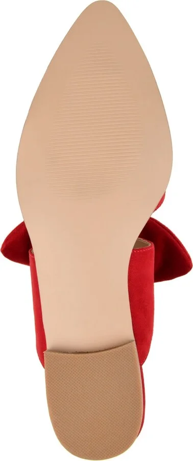 Journee Collection Women's Telulah Bow Slip On Flat Mules - Image 10