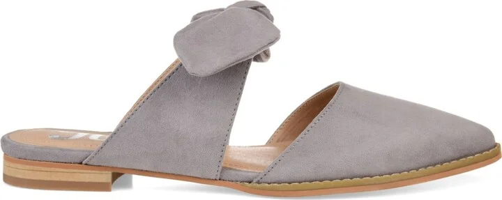 Journee Collection Women's Telulah Wide Width Bow Slip On Flat Mules - Image 2