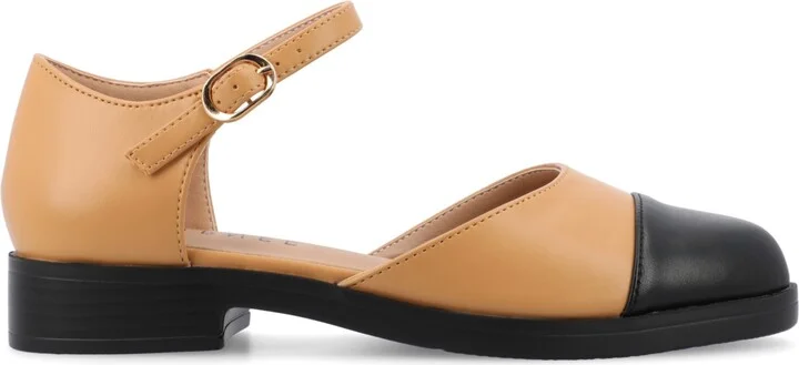 Journee Collection Women's Tesley Cap Toe Flats - Image 2