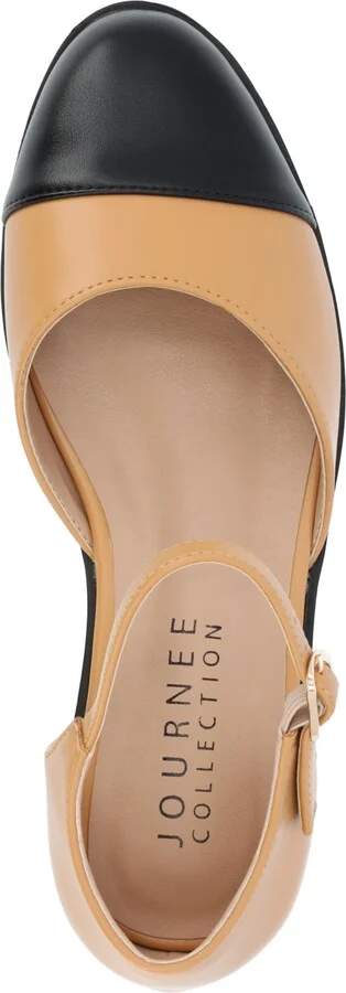 Journee Collection Women's Tesley Cap Toe Flats - Image 4