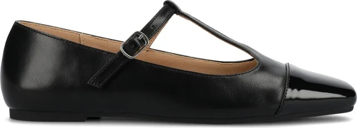 Journee Collection Women's Theah T-Strap Cap Toe Mary Jane Flats - Image 6