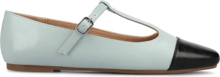 Journee Collection Women's Theah T-Strap Cap Toe Mary Jane Flats - Image 10