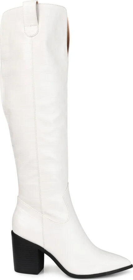 Journee Collection Women's Therese Block Heel Knee High Dress Boots - Image 2