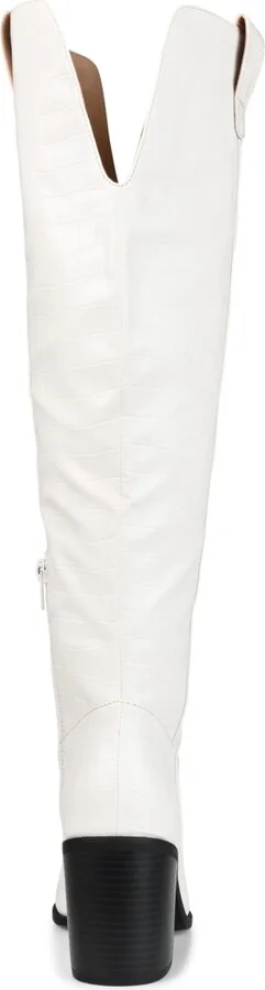 Journee Collection Women's Therese Block Heel Knee High Dress Boots - Image 3