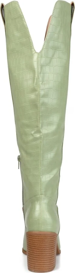 Journee Collection Women's Therese Block Heel Knee High Dress Boots - Image 7