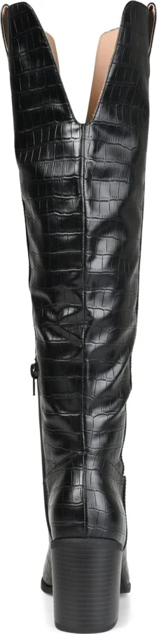 Journee Collection Women's Therese Block Heel Knee High Dress Boots - Image 11