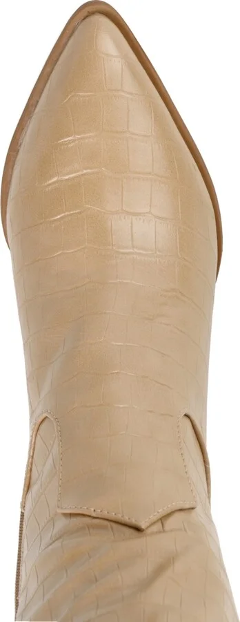 Journee Collection Women's Therese Wide Width Wide Calf Block Heel Knee High Dress Boots - Image 4