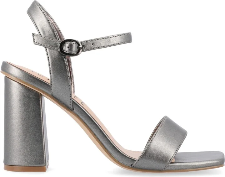 Journee Collection Women's Tivona Square Toe Block Heel Dress Sandals - Image 2