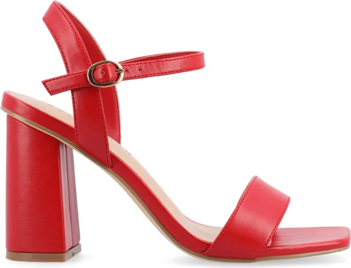 Journee Collection Women's Tivona Square Toe Block Heel Dress Sandals - Image 7