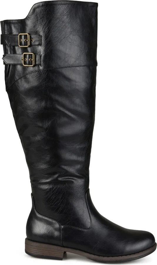 Journee Collection Women's Tori Extra Wide Calf Knee High Riding Boots - Image 2