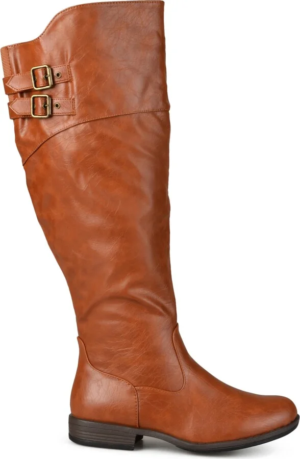 Journee Collection Women's Tori Extra Wide Calf Knee High Riding Boots - Image 6