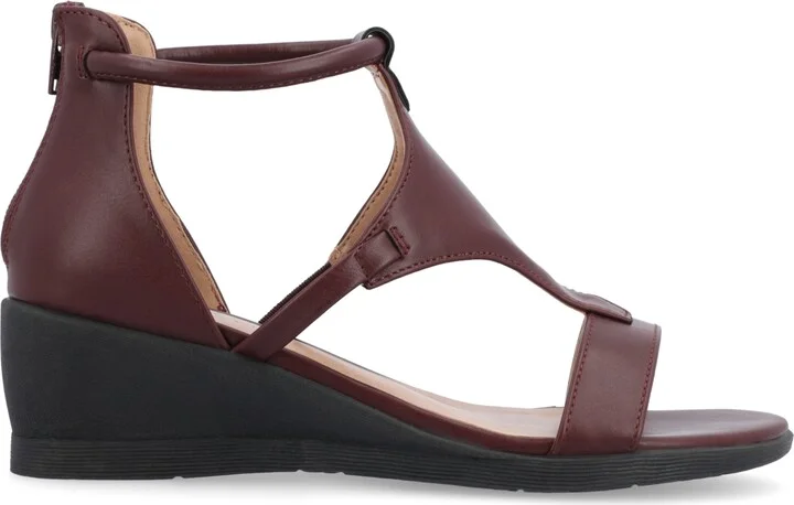 Journee Collection Women's Trayle Wedge Sandals - Image 2