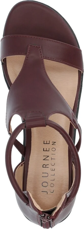 Journee Collection Women's Trayle Wedge Sandals - Image 4