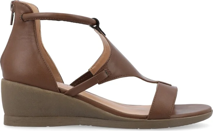 Journee Collection Women's Trayle Wedge Sandals - Image 7