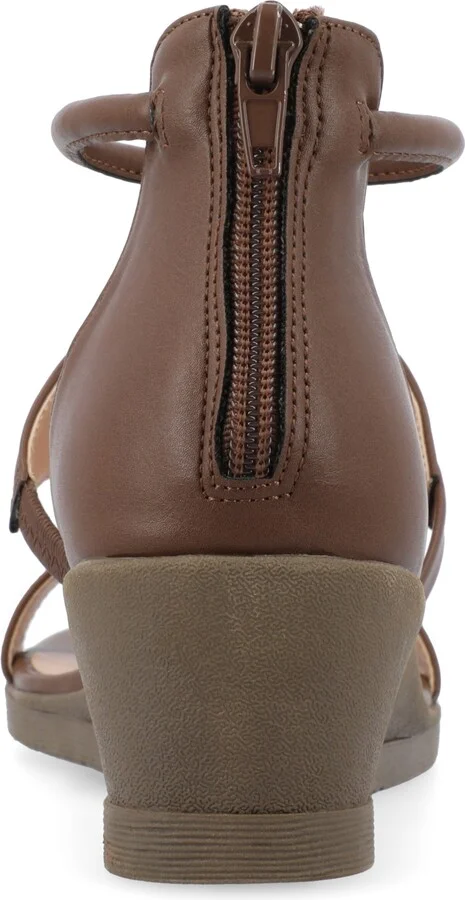 Journee Collection Women's Trayle Wedge Sandals - Image 8
