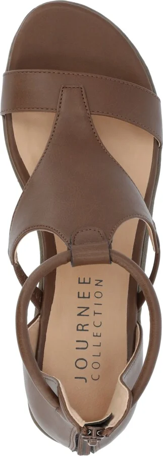 Journee Collection Women's Trayle Wedge Sandals - Image 9