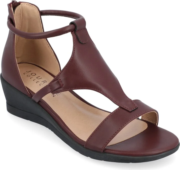 Journee Collection Women's Trayle Wedge Sandals