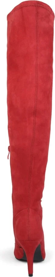 Journee Collection Women's Trill Lace Up Over The Knee Dress Boots - Image 3