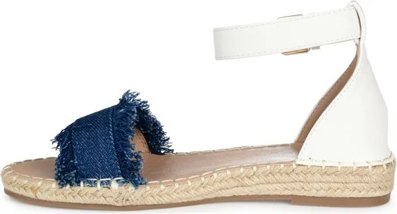 Journee Collection Women's Tristeen Espadrille Sliver Wedge Sandals Pink - Image 3