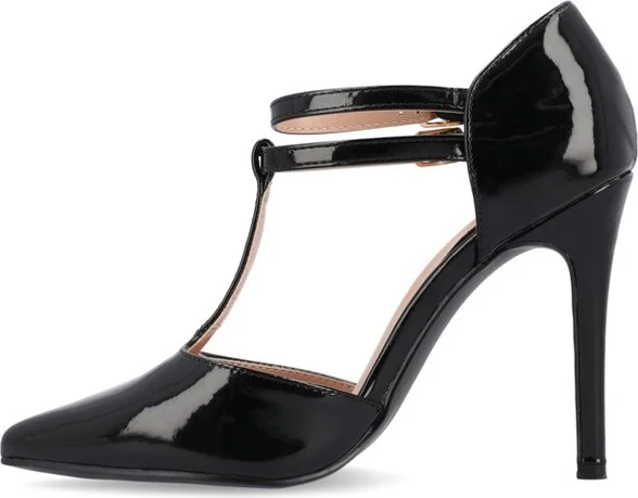 Journee Collection Women's Tru Pointed Toe High Stiletto Pumps Black - Image 4