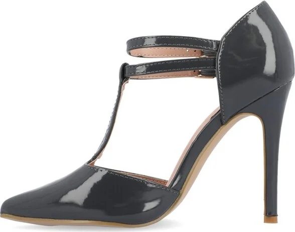 Journee Collection Women's Tru Pointed Toe High Stiletto Pumps Black - Image 5
