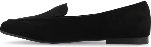 Journee Collection Women's Tullie Slip On Square Toe Loafer Flats Beige - Image 3