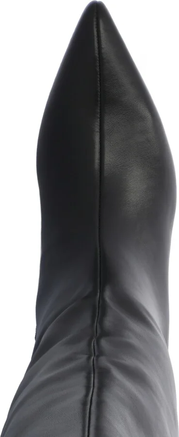 Journee Collection Women's Tullip Kitten Heel Pointed Toe Knee High Dress Boots - Image 9