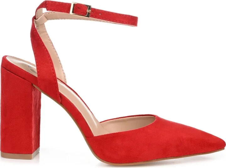 Journee Collection Women's Tyyra Ankle Strap Block Heel Pumps - Image 8