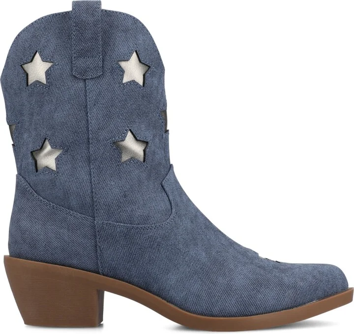 Journee Collection Women's Underwood Cuban Heel Casual Comfort Ankle Booties - Image 2