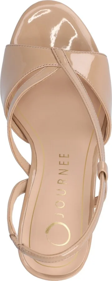 Journee Collection Women's Varra Crossover Strap Dress Sandals - Image 4