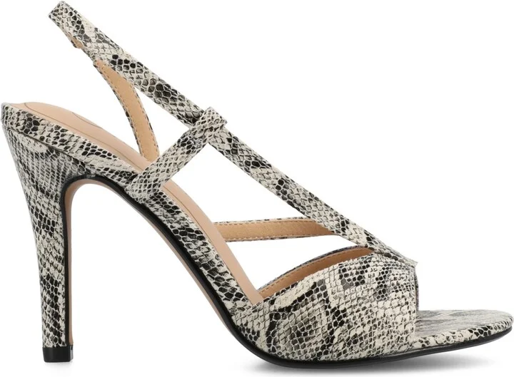Journee Collection Women's Varra Crossover Strap Dress Sandals - Image 7