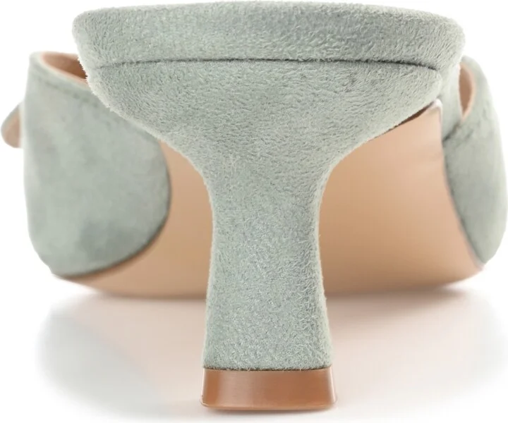 Journee Collection Women's Vianna Buckle Slip On Heels - Image 3