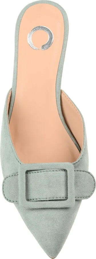 Journee Collection Women's Vianna Buckle Slip On Heels - Image 4