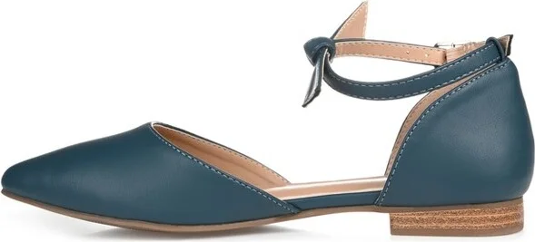 Journee Collection Women's Vielo Ballet Almond Toe Buckle Flats Tan - Image 4