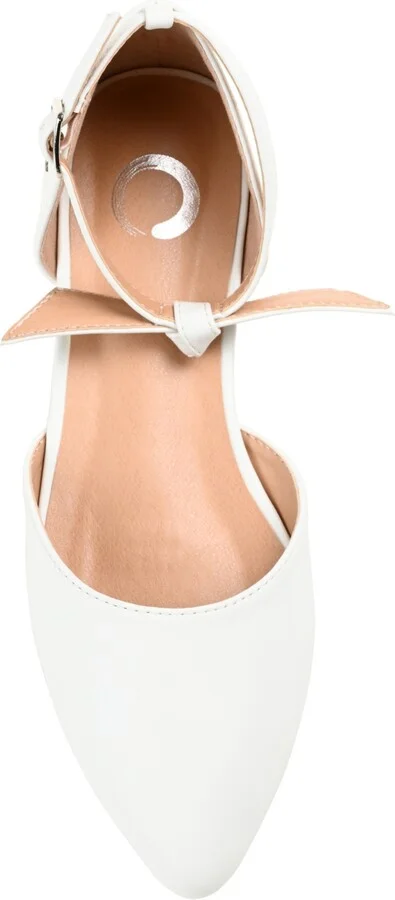 Journee Collection Women's Vielo Bow Ankle Strap Flats - Image 8