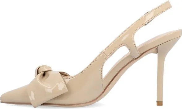 Journee Collection Women's Viera Mid Heel Pointed Toe Pumps Brown - Image 3