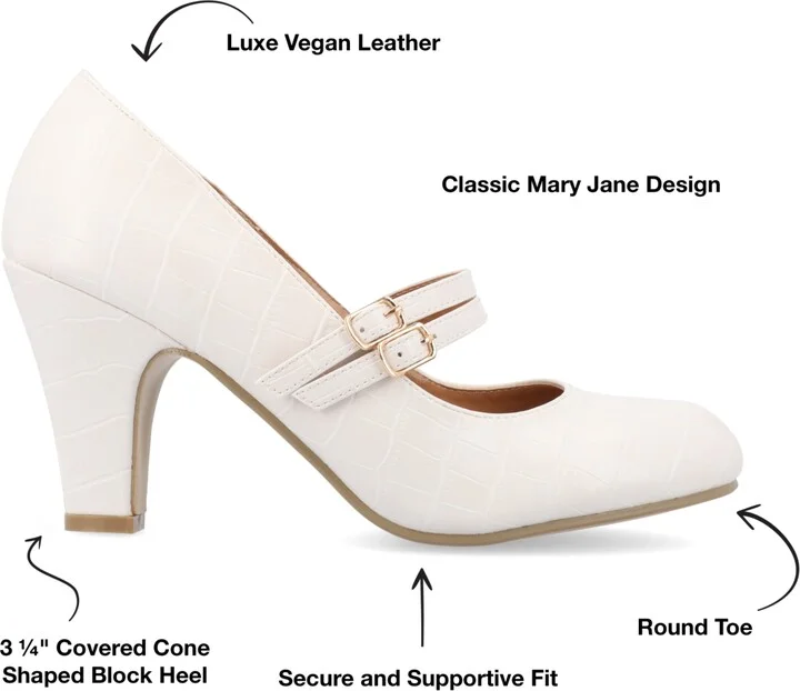 Journee Collection Women's Windy Double Strap Mary Jane Pumps - Image 6