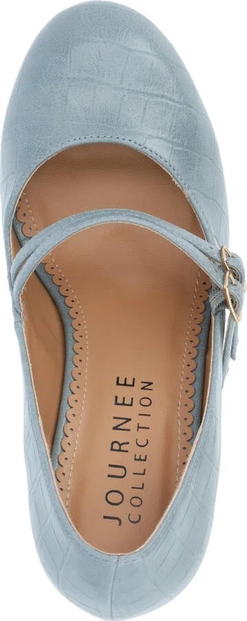 Journee Collection Women's Windy Double Strap Mary Jane Pumps - Image 9